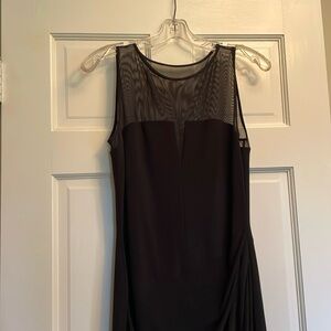 Ralph Lauren evening long fitted dress stretchy fabric 95% poly 5% elastane